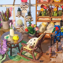 Kit Book nook - Serre et fleurs