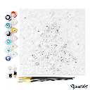 Peinture par numéro - Joli sapin de Noël (mini)