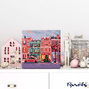 Peinture par numéro - Jolie rue de Noël colorée (mini)