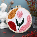 Kit Punch Needle - Tulipe prête à éclore