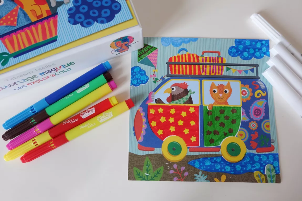 Kit Coloriage Magique - Les exploracolo
