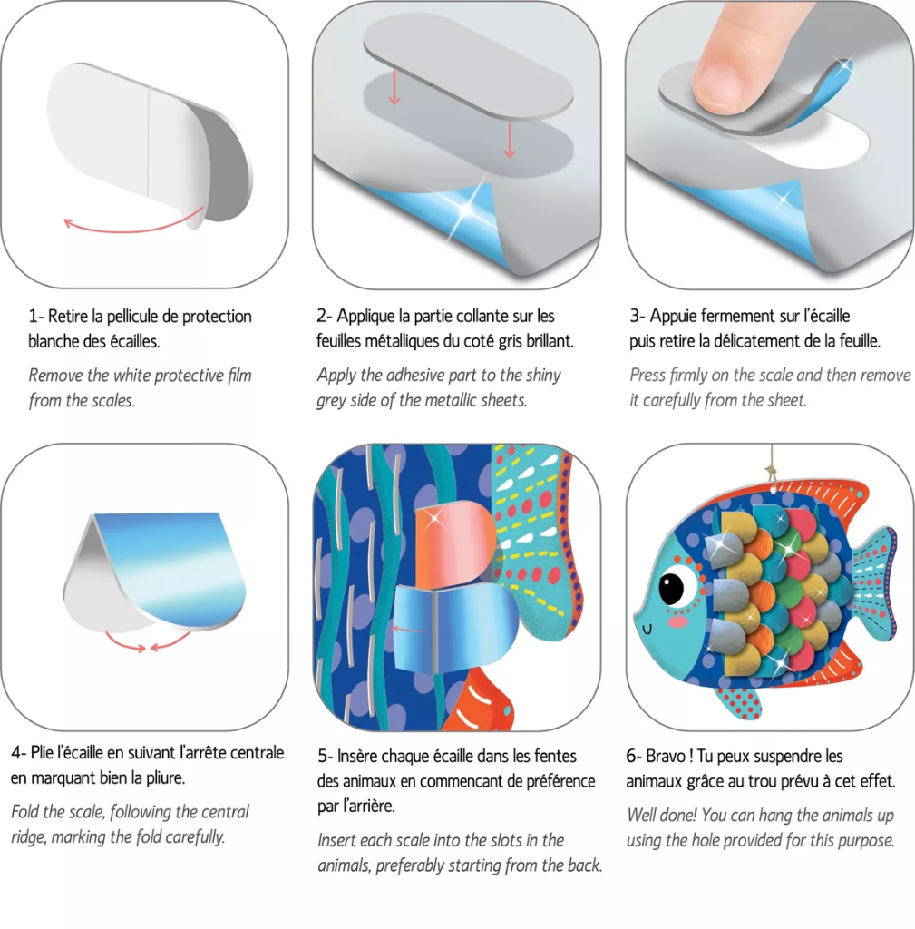 Ecailles métallisées - Animaux marins