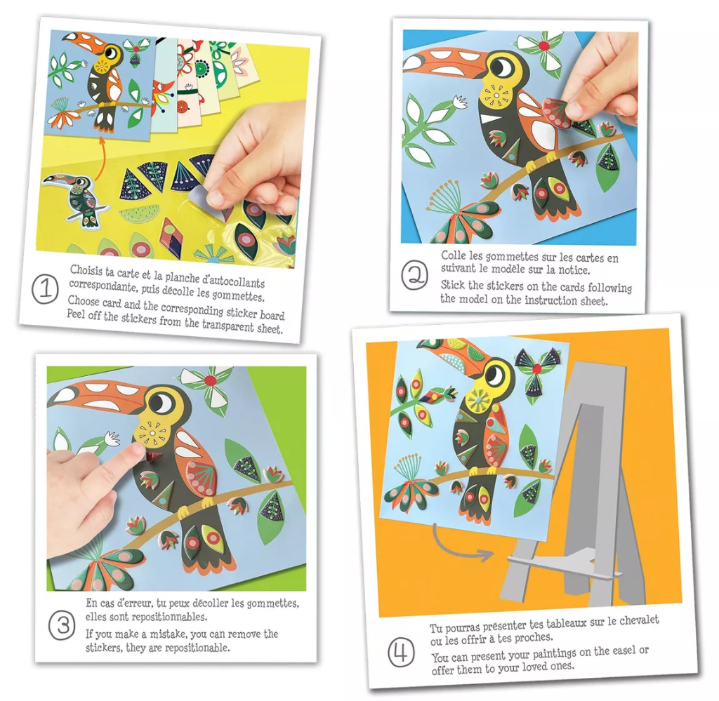 Kit Tableaux facile - Gommettes repositionnables - Dans mon arbre