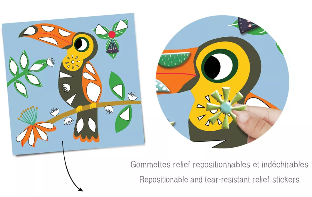 Kit Tableaux facile - Gommettes repositionnables - Dans mon arbre