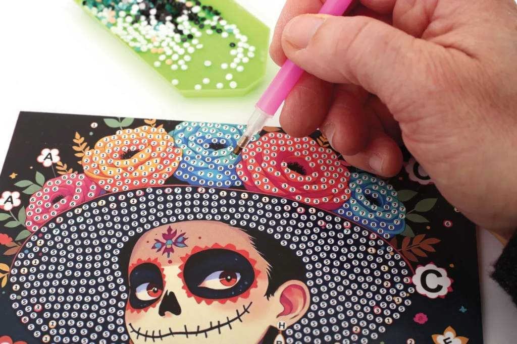 Cartes à strasser - Dia de los muertos