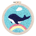 Kit Punch Needle - La baleine bleue