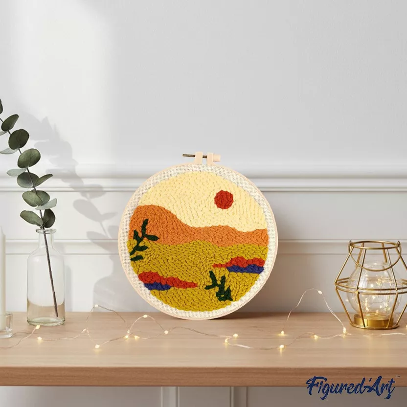 Kit Punch Needle - Désert doré