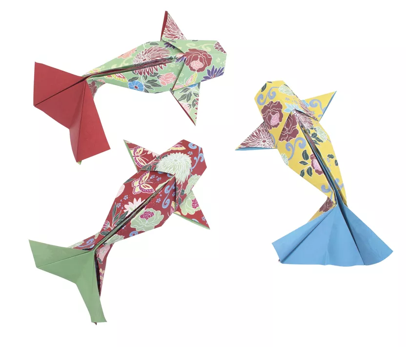 Pochette 40 feuilles Origami (20x20) - Carpe koï