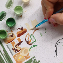 Coffret peinture au numéro - Boulangeries Parisiennes par Ananya Bhandari