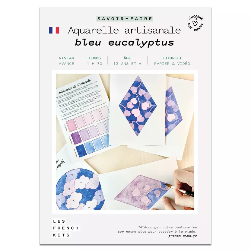 Kit Aquarelle - Bleu eucalyptus