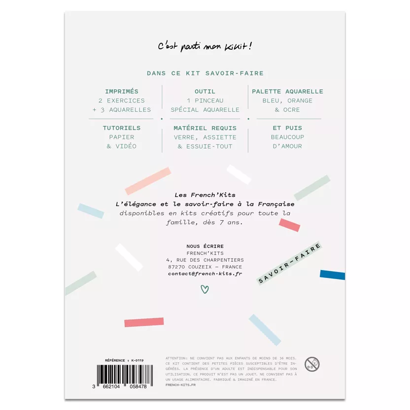 Kit Aquarelle - Joli petit renard