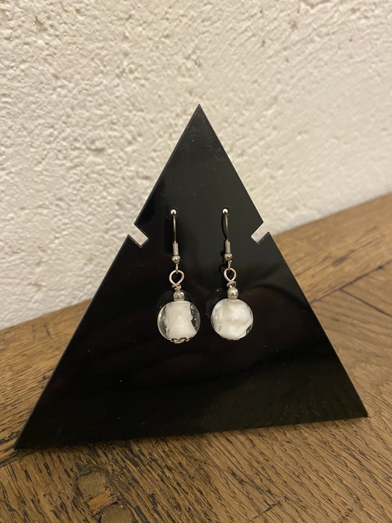 Boucles d'oreilles - Blanches