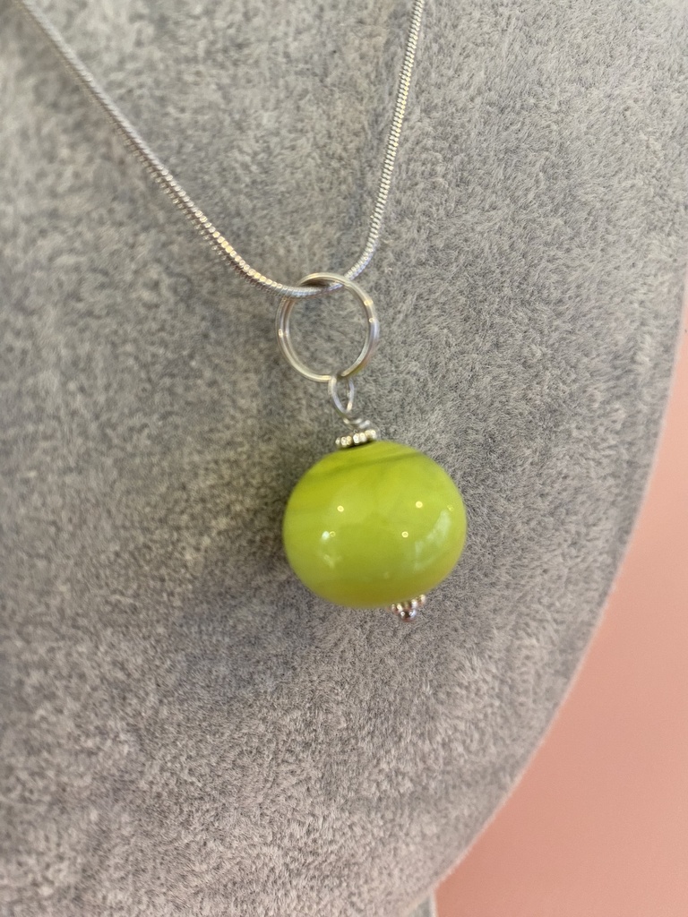 Collier boule - Vert pomme