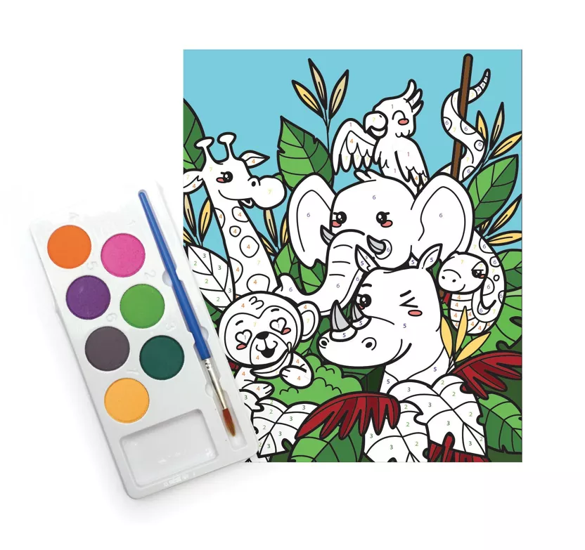 Peinture au numéro - Jungle party