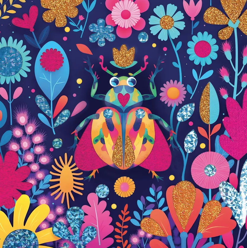 Cartes à métalliser - Insectes