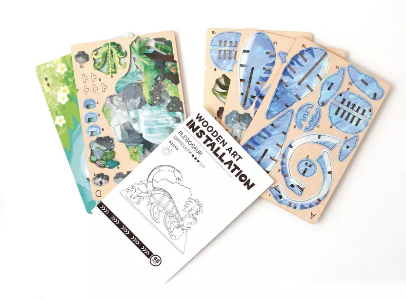 Maquette en bois 3D - Pléiosaure