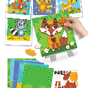 Kit Tableaux faciles - Portraits en relief - Animaux de la forêt