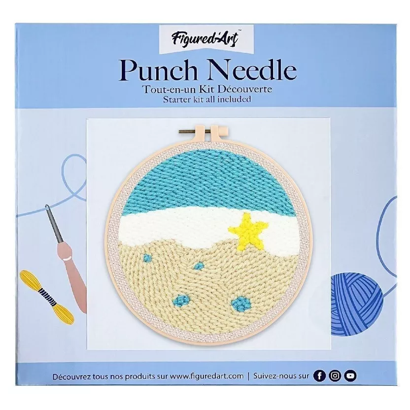 Kit Punch Needle - Etoile et mer