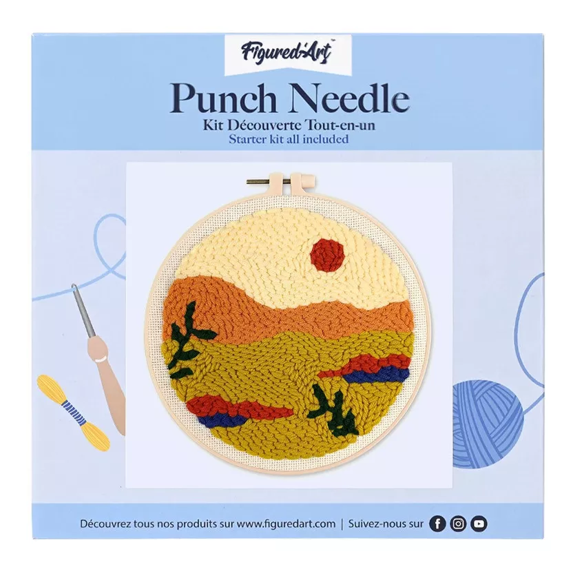 Kit Punch Needle - Désert doré