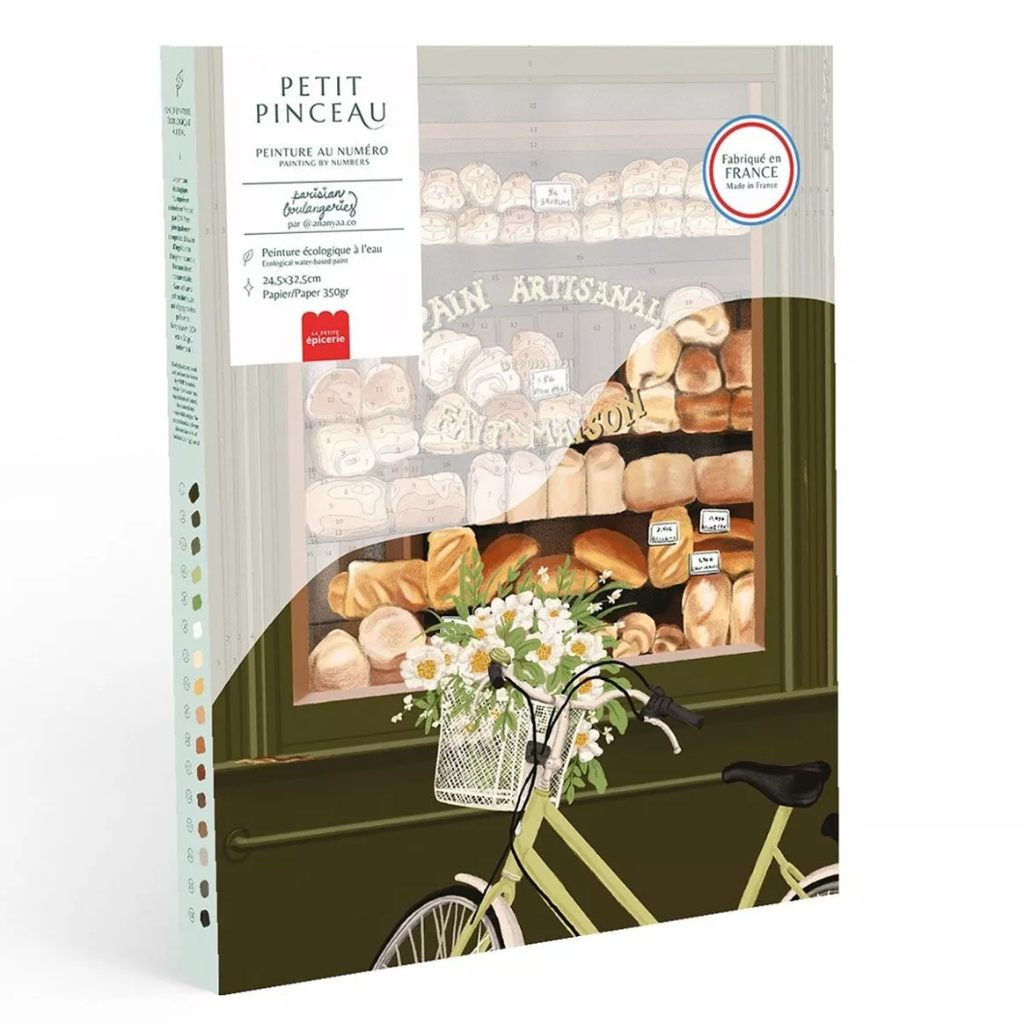 Peinture au numéro - Boulangeries Parisiennes par Ananya Bhandari