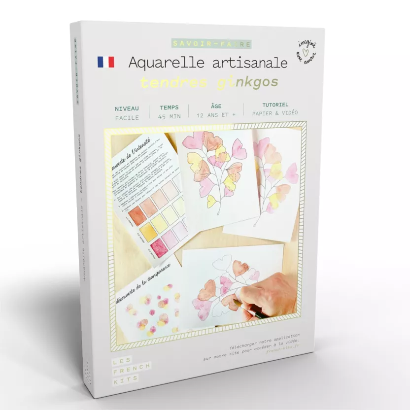 Kit Aquarelle - Tendres Ginkgos