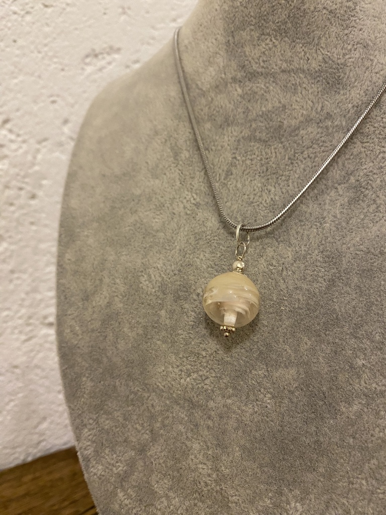 Collier boule - Sable