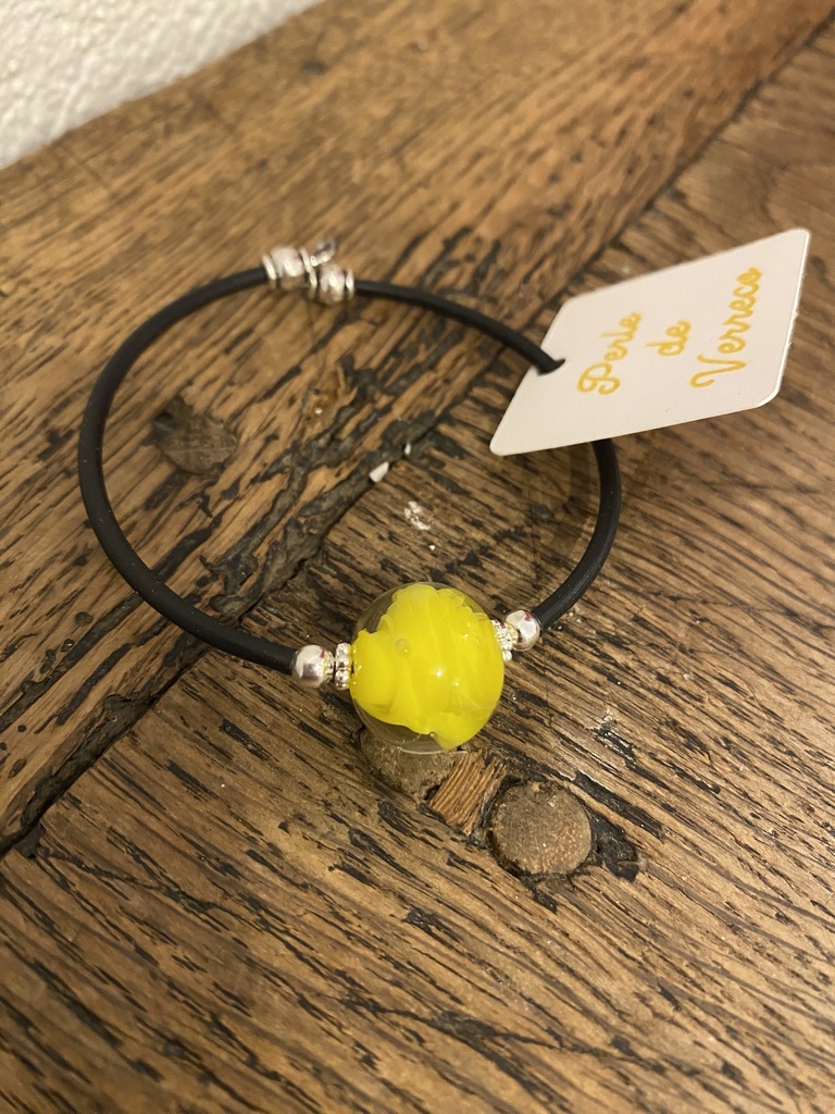 Bracelet boule - Jaune