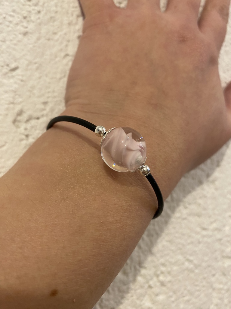 Bracelet boule - Rose