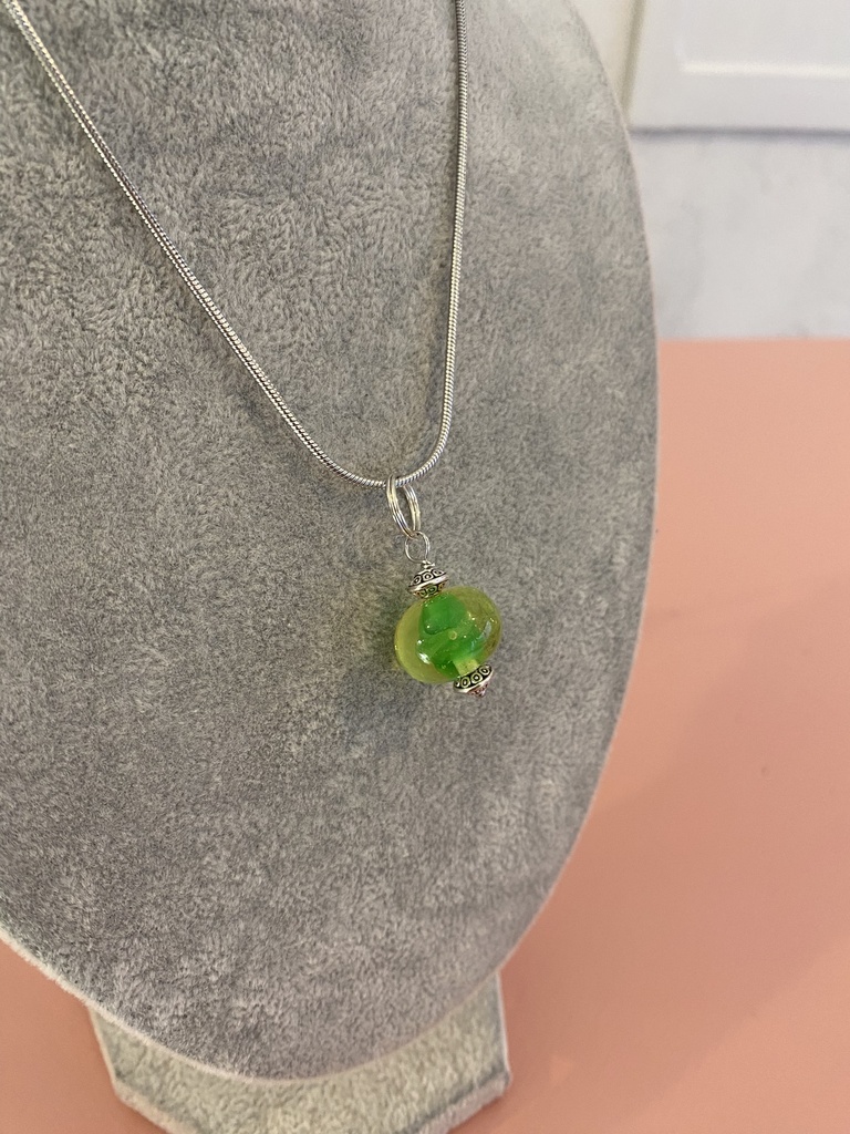 Collier boule - Vert