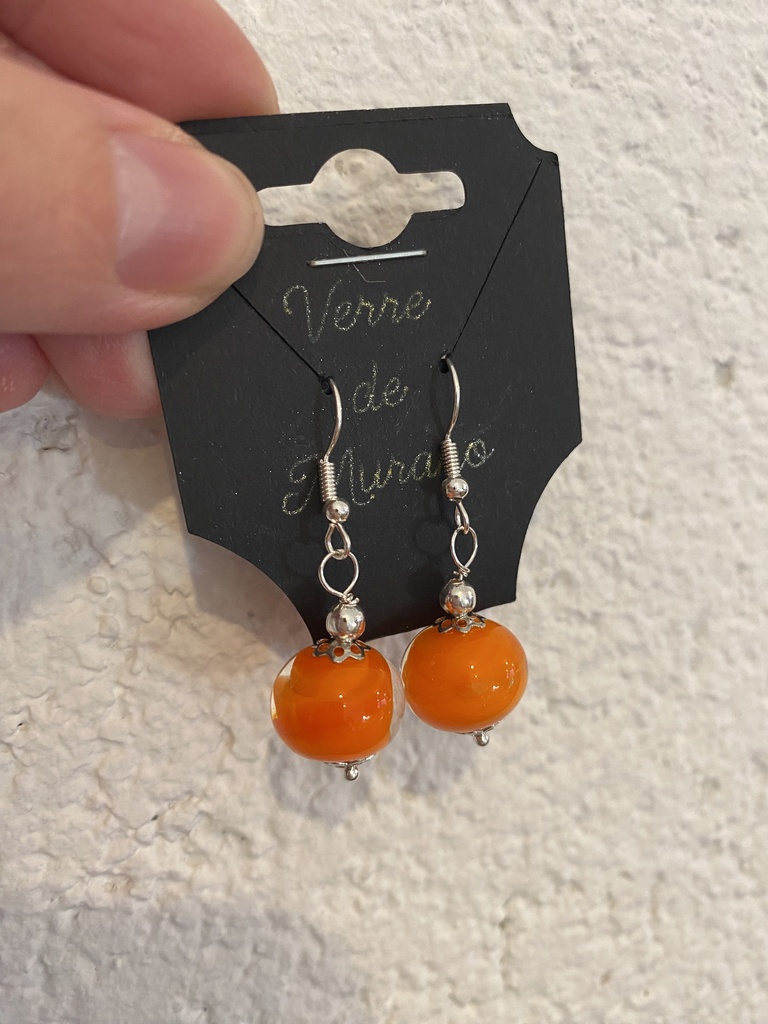 Boucles d'oreilles - Orange