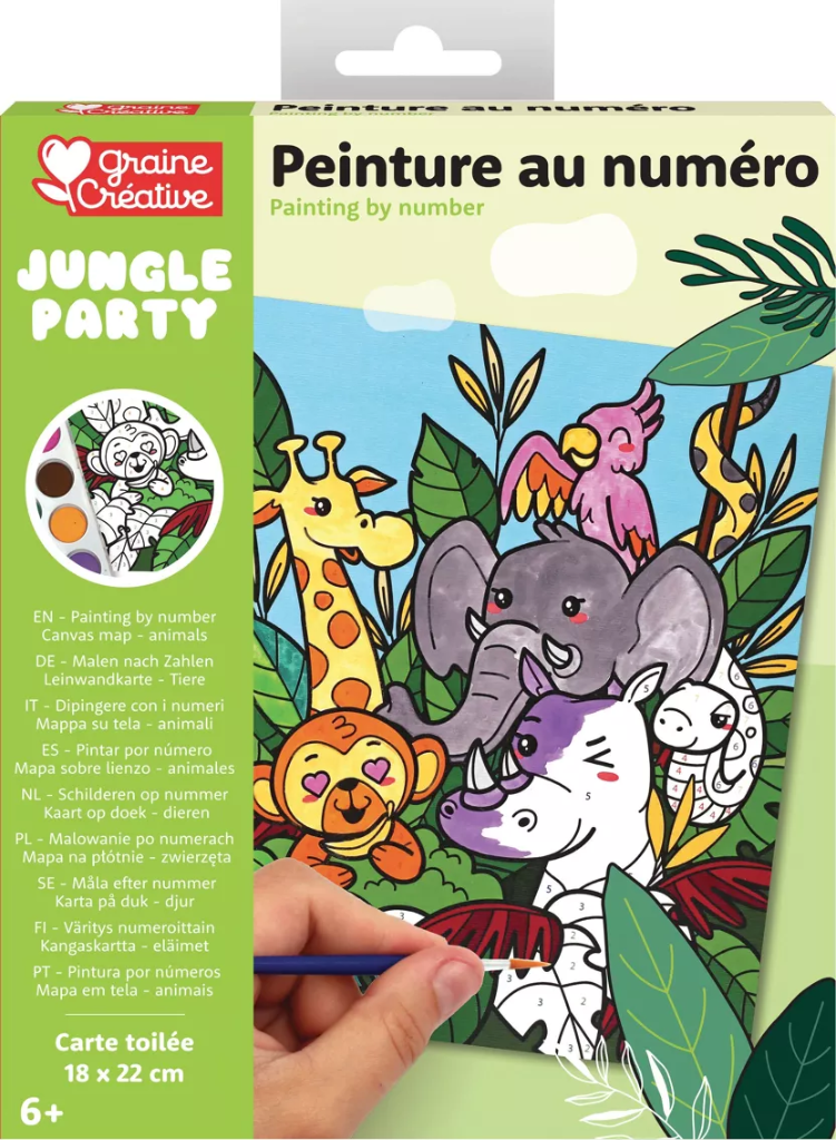 Peinture au numéro - Jungle party