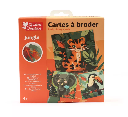 Cartes à broder - Jungle 