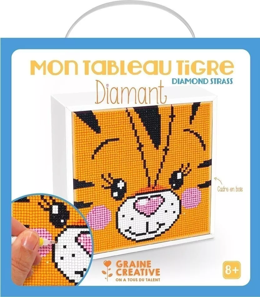 Tableau diamants - Tigre