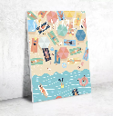 Coffret peinture au numéro - A la plage