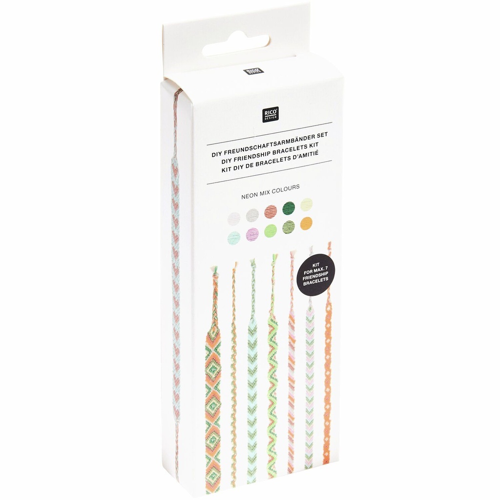 Kit bracelet de l'amitié - Neon mix colours