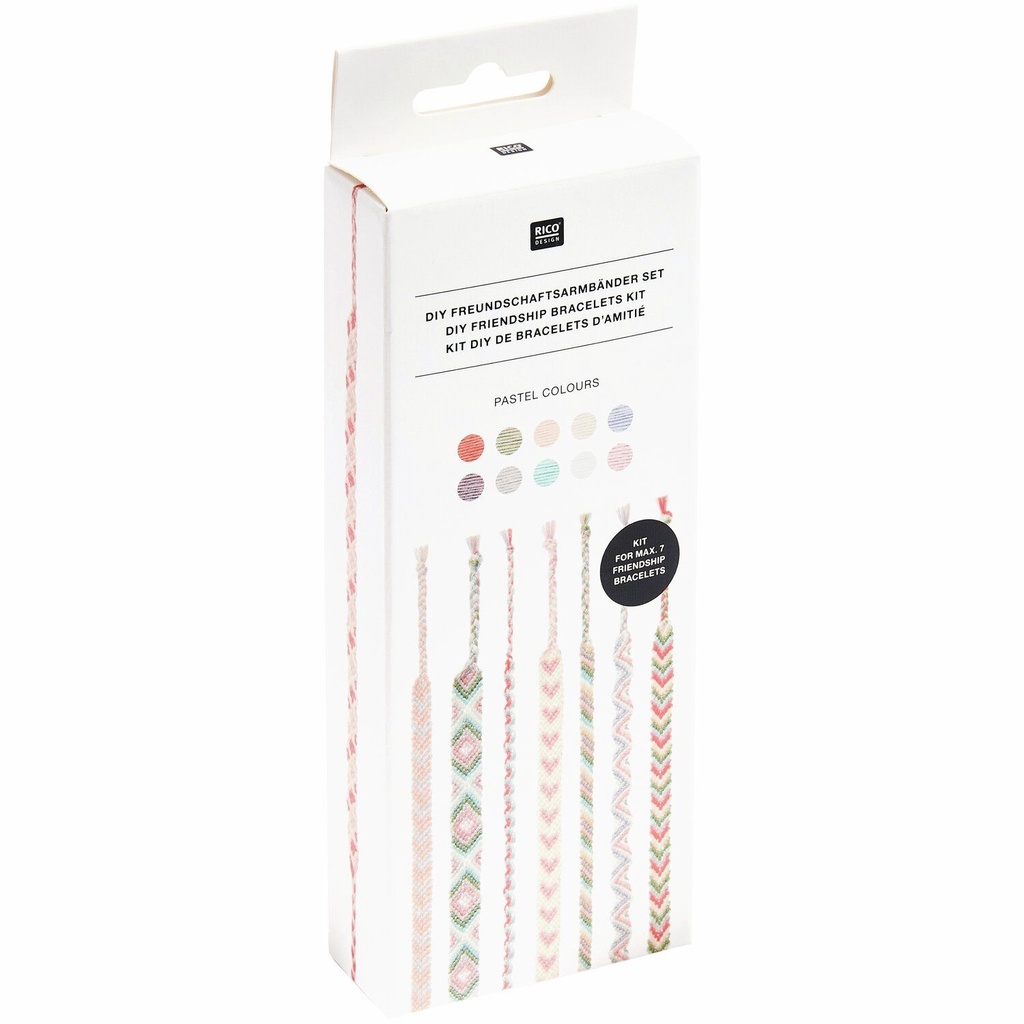 Kit bracelet de l'amitié - Pastel colours