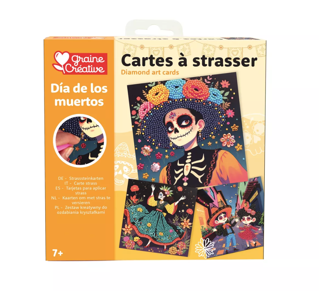Cartes à strasser - Dia de los muertos