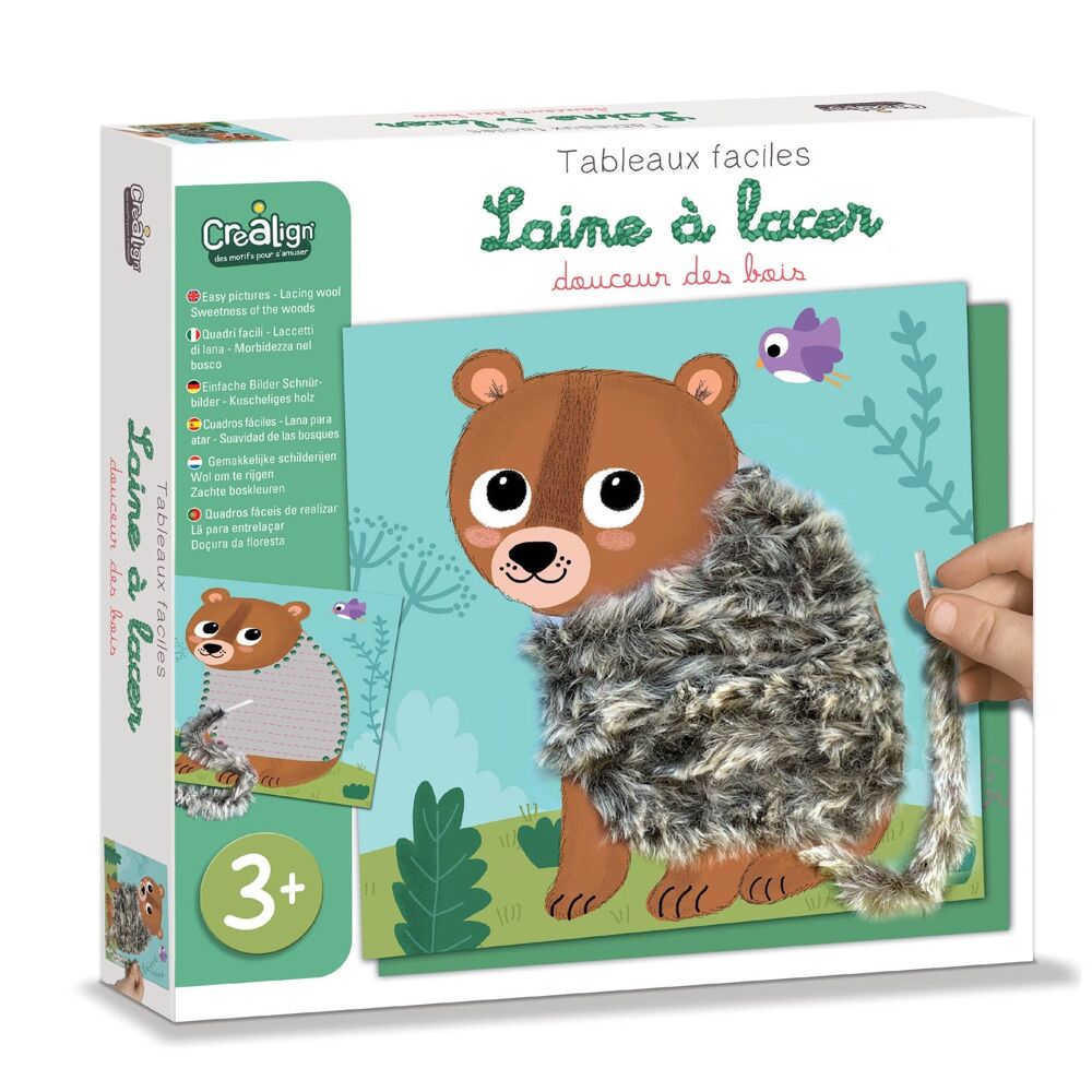 Kit Tableaux faciles - Laine à lacer - Douceurs des bois