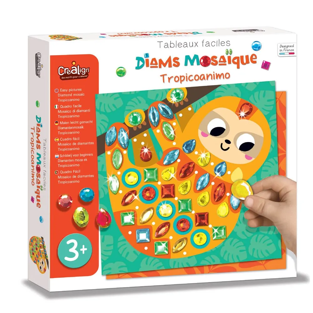 Kit Tableaux faciles - Diams mosaïque - Tropicoanimo