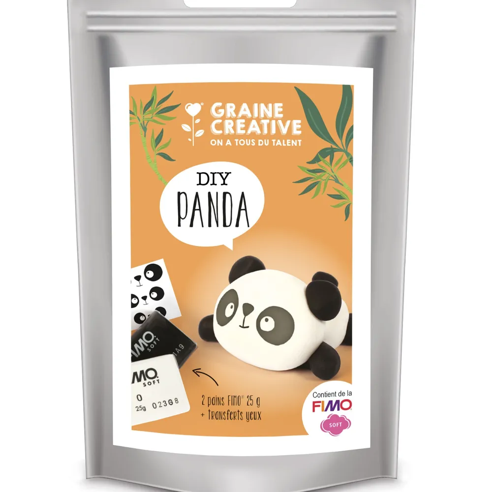 Kit Pâte Fimo - Panda