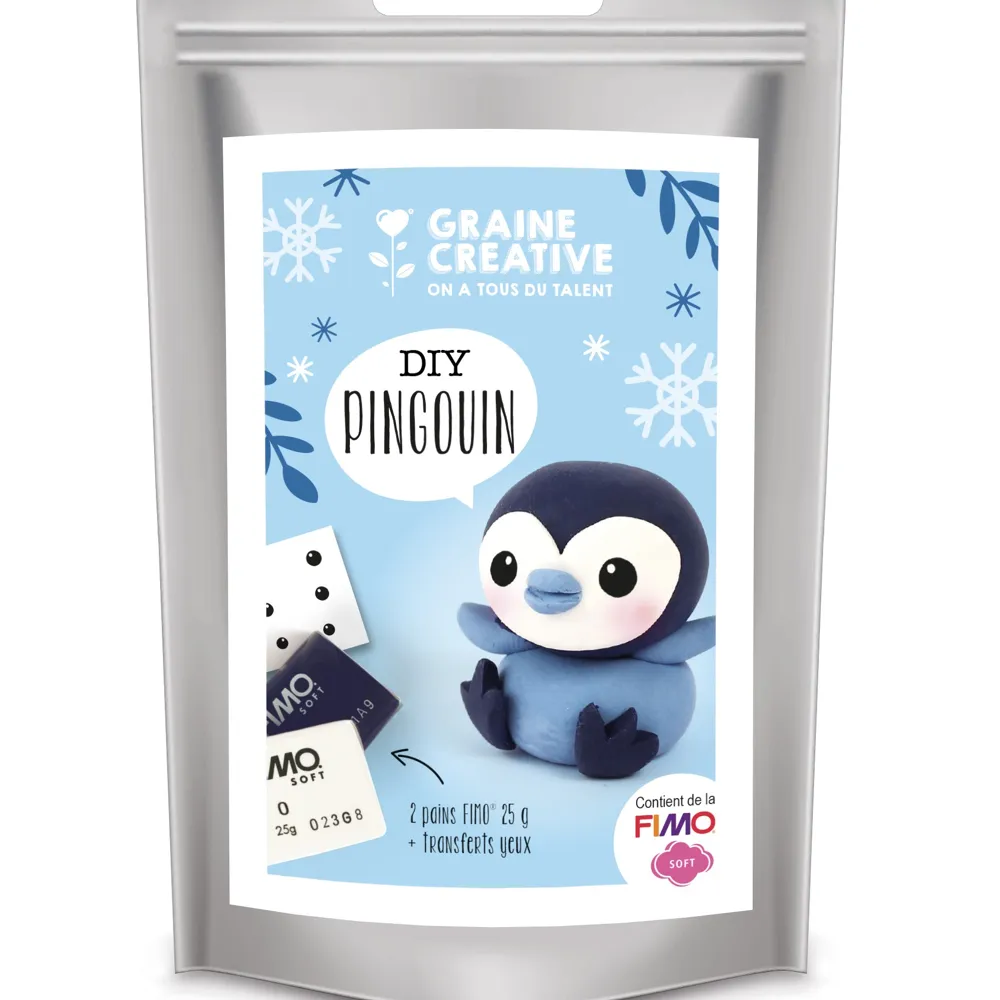Kit Pâte Fimo - Pingouin