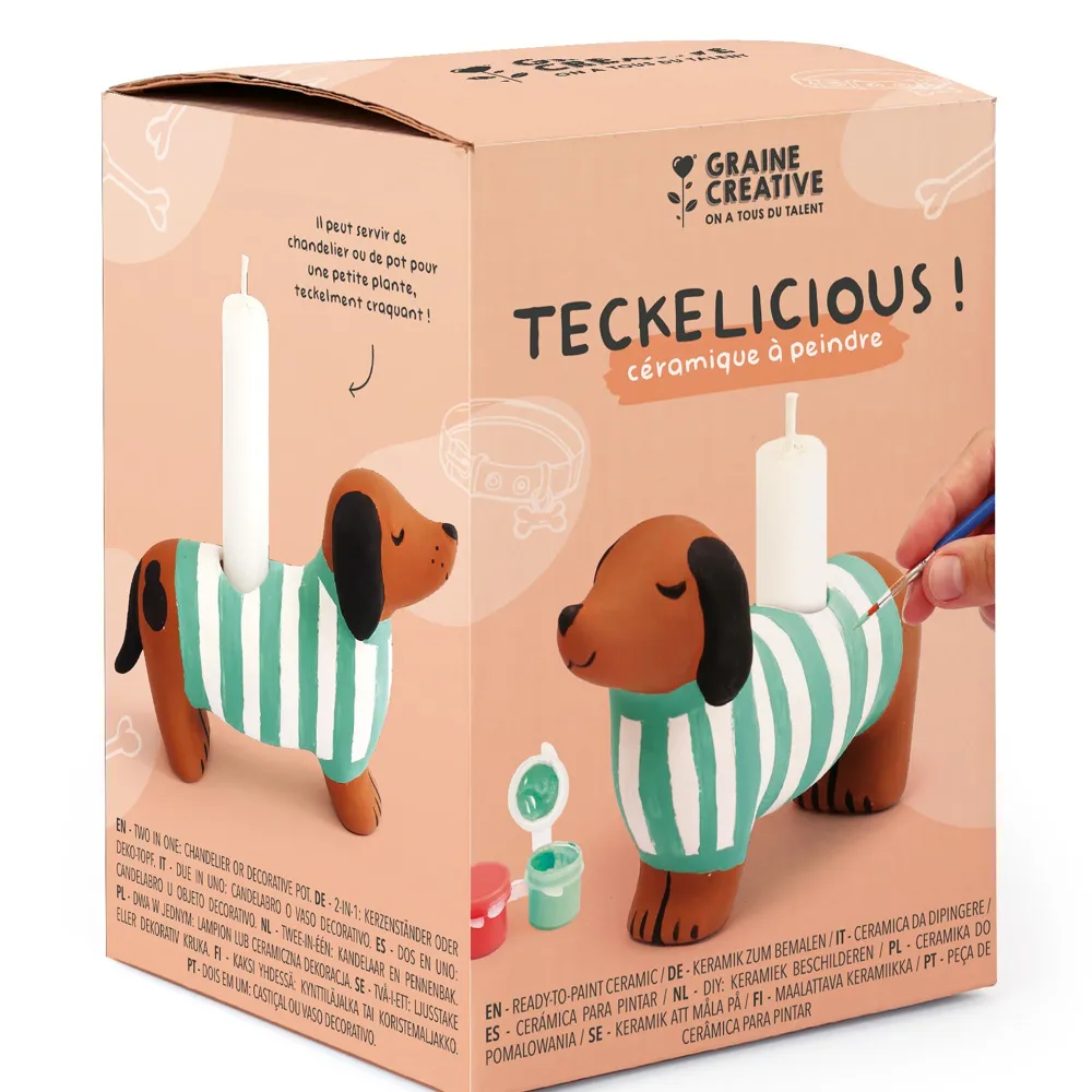 Kit Céramique à peindre - Teckelicious