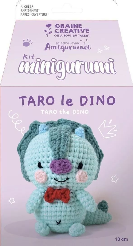 Kit amigurumi - Taro le dino (minigurumi)