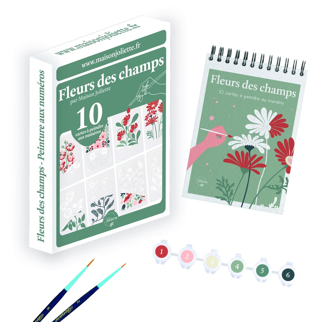 Cartes à peindre - Fleurs des champs