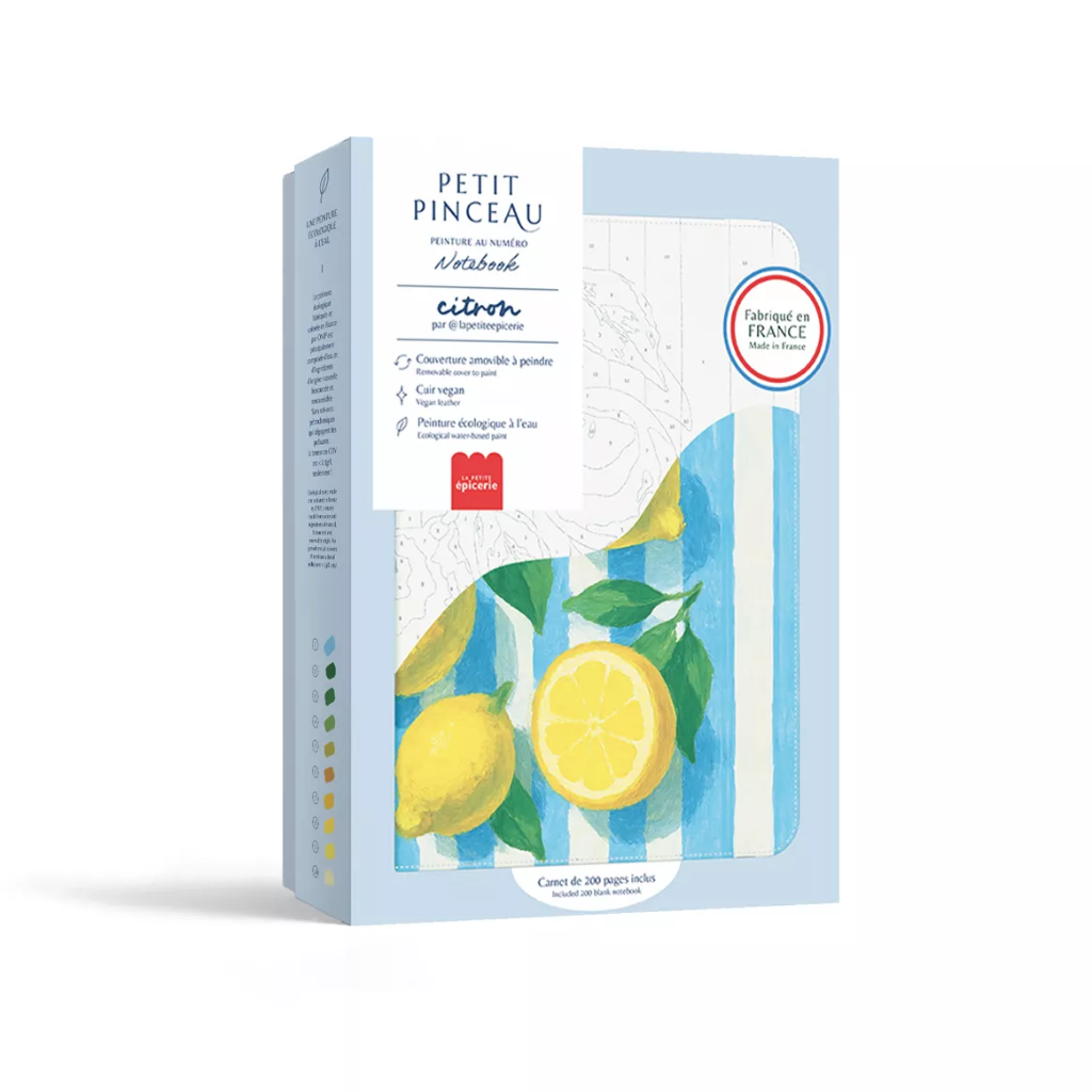 Kit Peinture par numéro - Notebook à peindre - Citrons