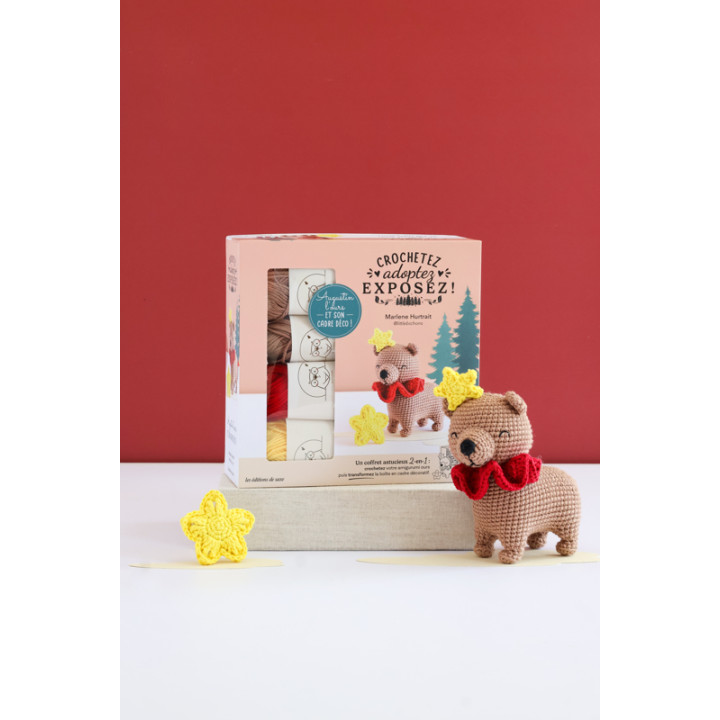 Coffret - Crochetez, adoptez, exposez ! - Augustin l'ours