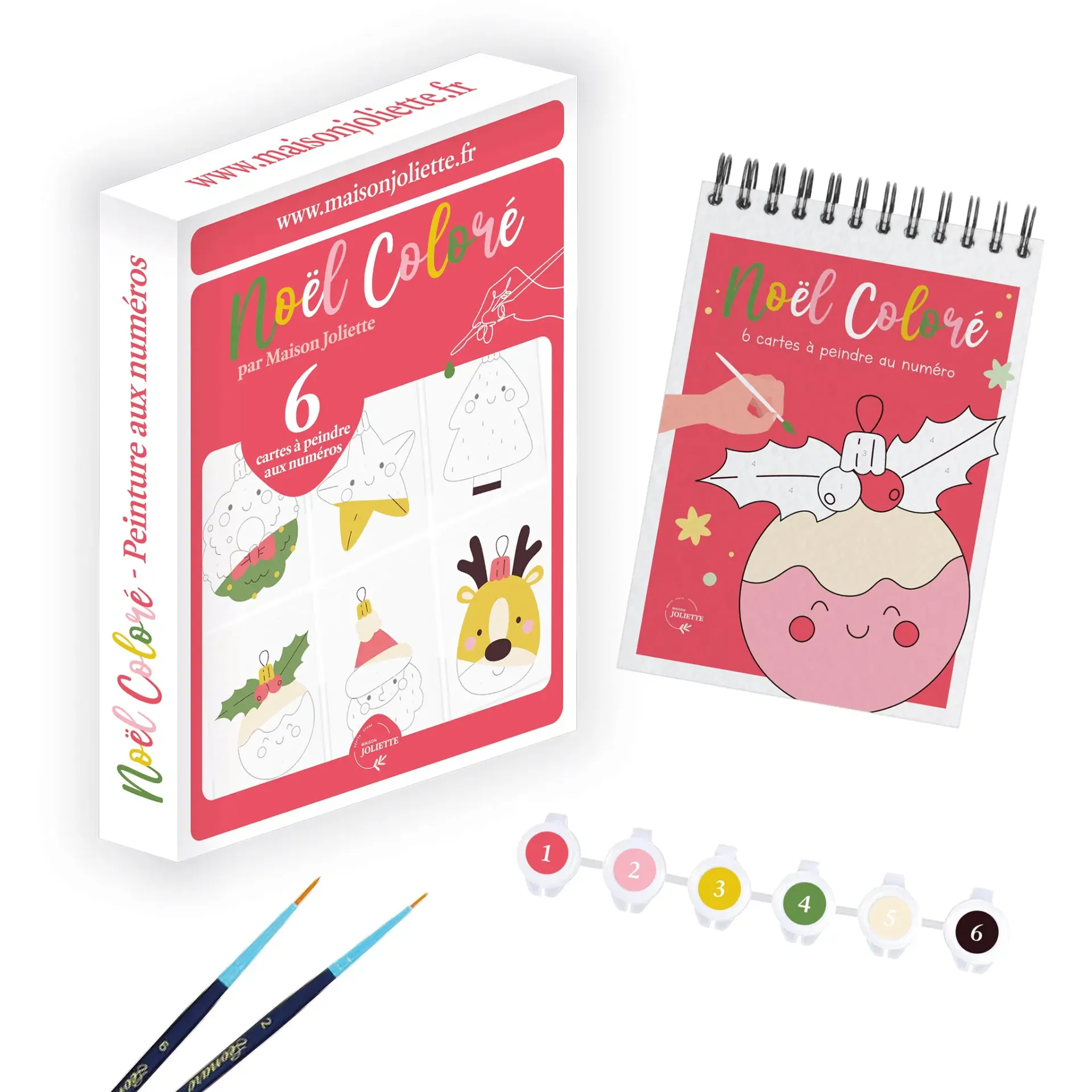 Cartes à peindre - Noël coloré