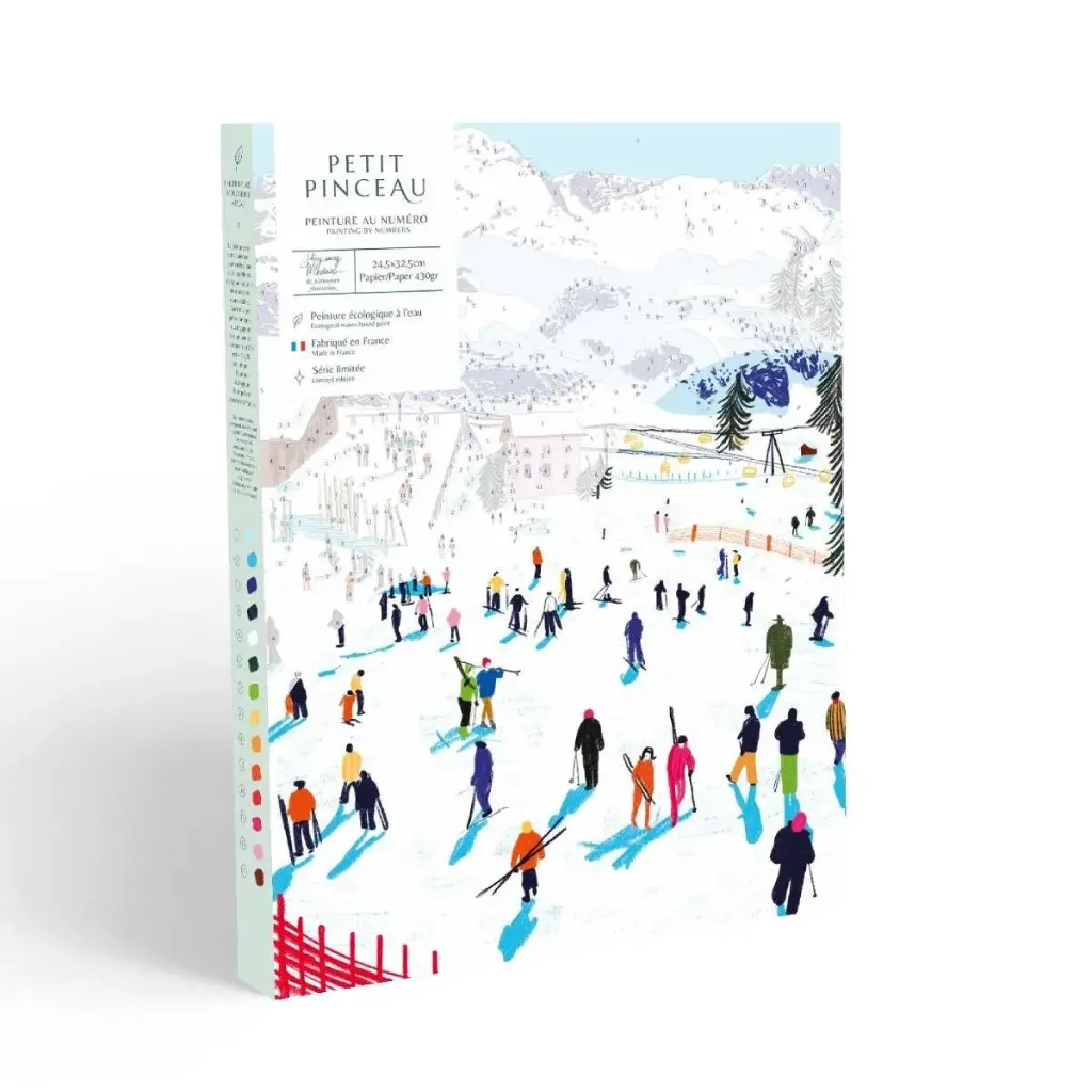 Peinture au numéro - Skiing among Mountains par Katie Smith