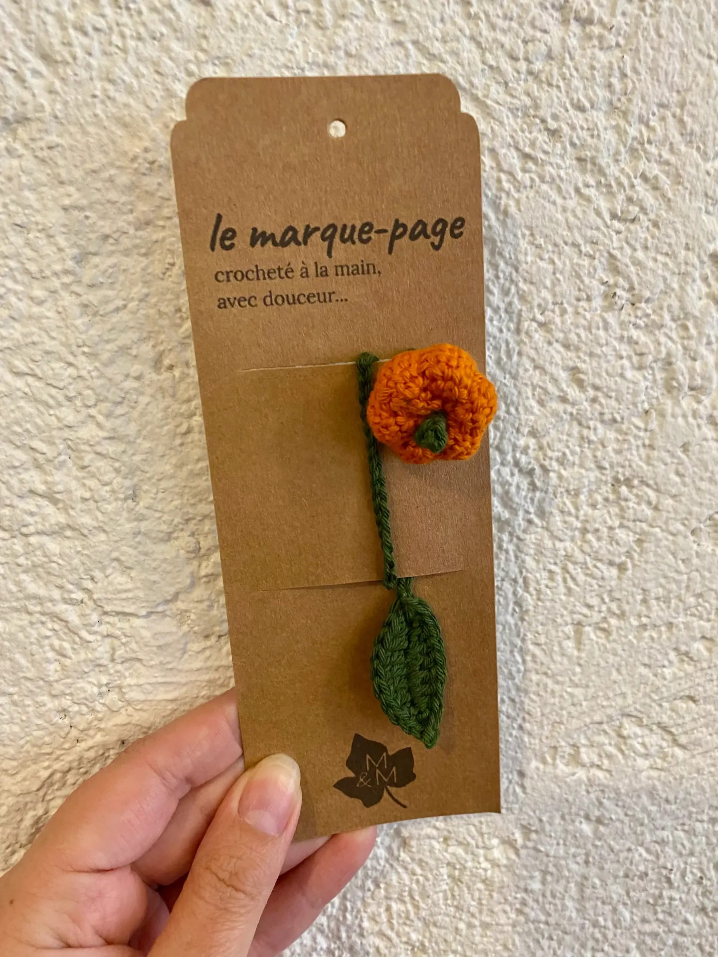 Marque-page - Citrouille