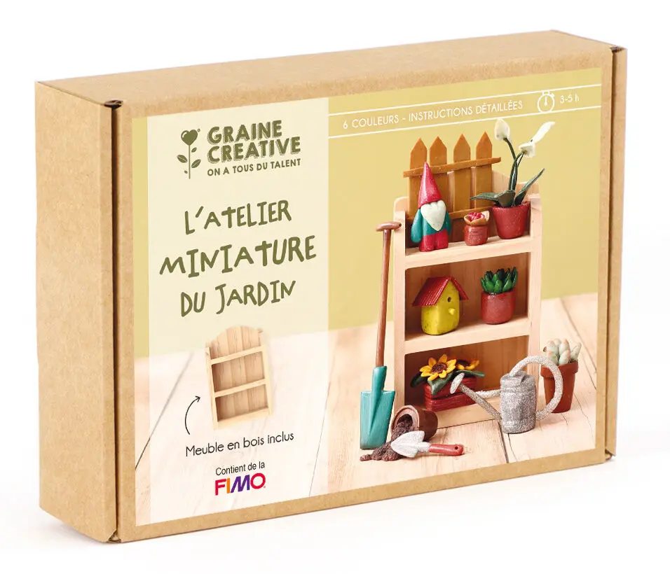 Coffret FIMO - L'atelier miniature du jardin